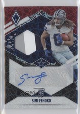 2021 Panini Phoenix RPS Rookie Auto Jersey Lazer Simi Fehoko #RJA-SFE Auto u6m