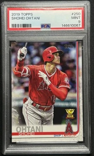 2019 TOPPS MINI #250 SHOHEI OHTANI ROOKIE CUP PSA 9 MINT