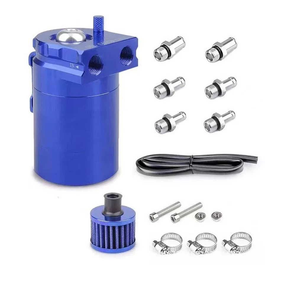 Автомобильный бак для улавливания масла с перегородкой комплект с дыхательным аппаратом 300 мл воздушный масляный сепаратор двигателя - Изображение 3 из 4