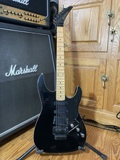 Vintage 1988 Kramer Striker ST605 in Black with Floyd Rose and Duncan Pickups