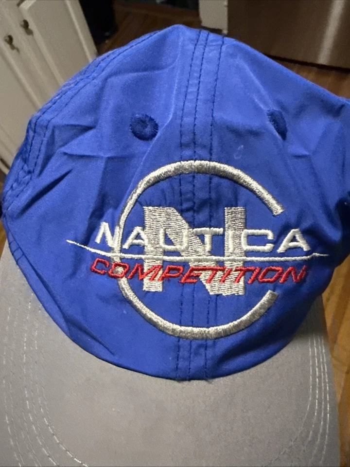 Gorra de colección Nautica Competition Triathilon con tirantes azul gris dos tonos Foto 2 de 4
