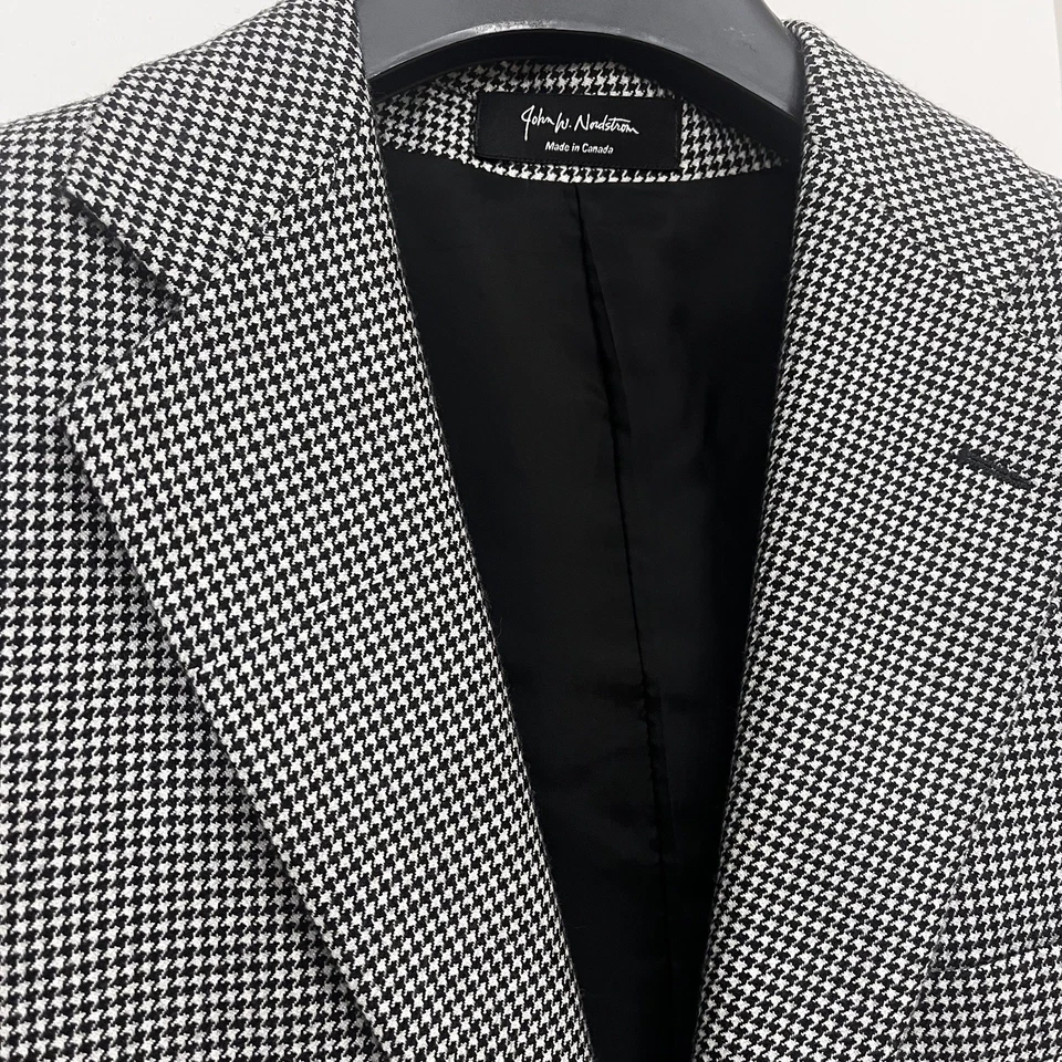 Chaqueta deportiva John W Nordstrom Loro Piana para hombre 38 R cachemir pata de gallo Foto 4 de 4