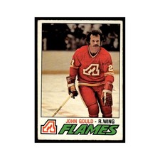 John Gould 1977 O-Pee-Chee #382 Atlanta Flames Hockey Card EX