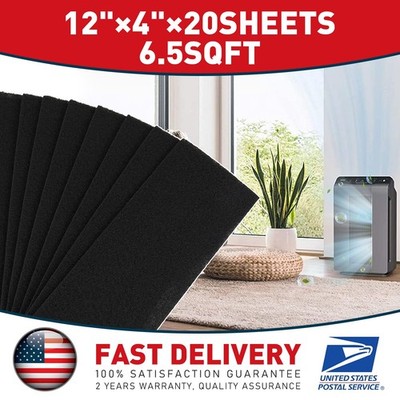 20Sheets 12'' x 4'' Safe Non-Toxic Cat Litter Box Filters for Pet Health