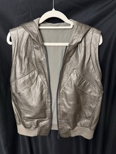 Brunello Cucinelli Leather Hooded Vest Women ...