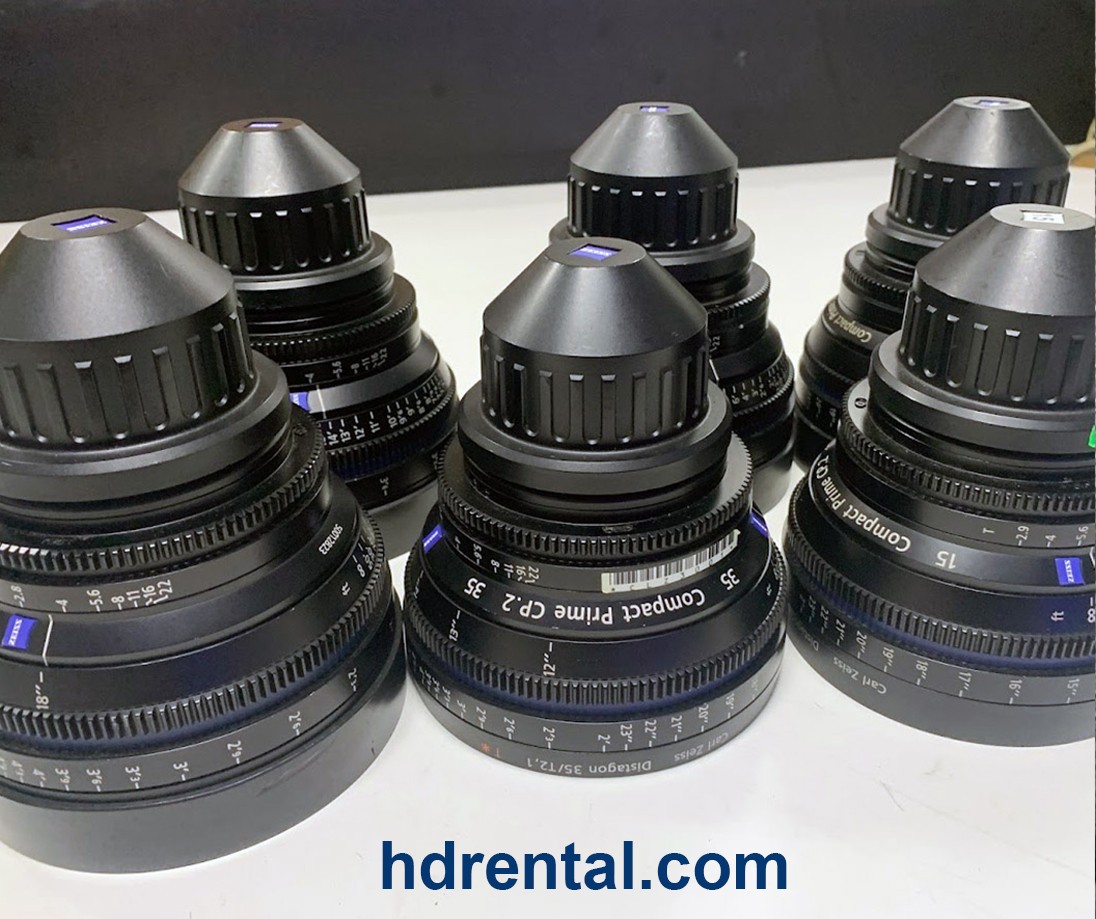 Zeiss CP2 Prime Lens set 15mm 18mm 25mm 35mm 50mm 85mm PL Mount