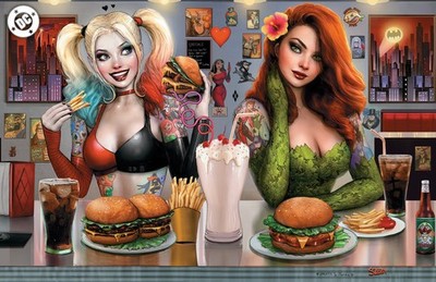 HARLEY QUINN #49 NM SZERDY CALGARY FAN EXPO VIRGIN FOIL VARIANT D LTD 1000 DC