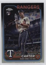 2024 Topps Chrome Update Rookie Debut Refractor Evan Carter #USC199 6u5