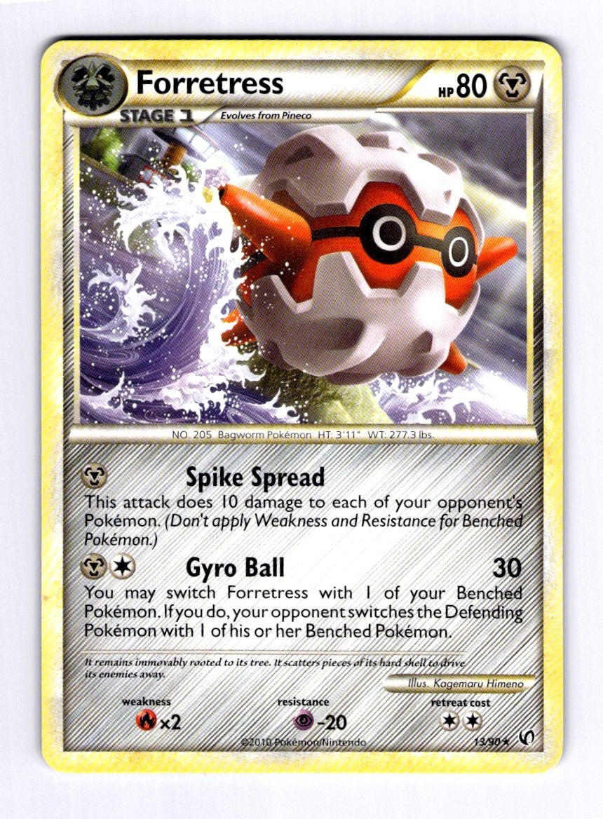 Forretress (13) Undaunted #13 (2010) Rare NM Pokemon