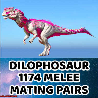 Top Stat Dilophosaurier Paarungspaar - 1174 Nahkampf | Dilo - Arche aufgestiegen PVE ASA