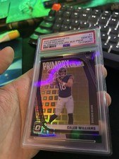 2024 Optic Caleb Williams Primary Colors Black Pandora /25 RC PSA 10 Bears SSP