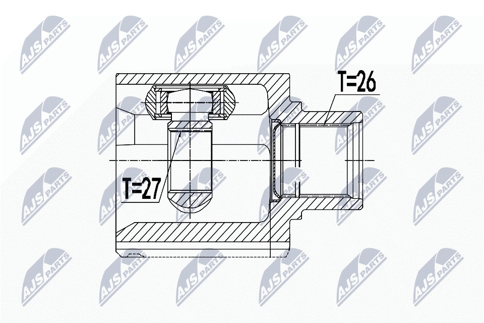 N.T.Y. NPW-VW-076.NTY Joint Kit, drive shaft for VW - Image 6