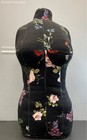 Dress Form Floral Black Cloth Curvy Women Mannequin Pickup Only