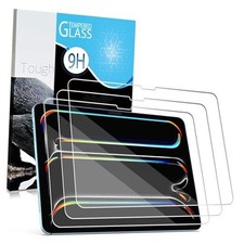 Screen Protector For iPad Pro 11 Inch M4 2024 , 3 Pack Tempered Glass Film