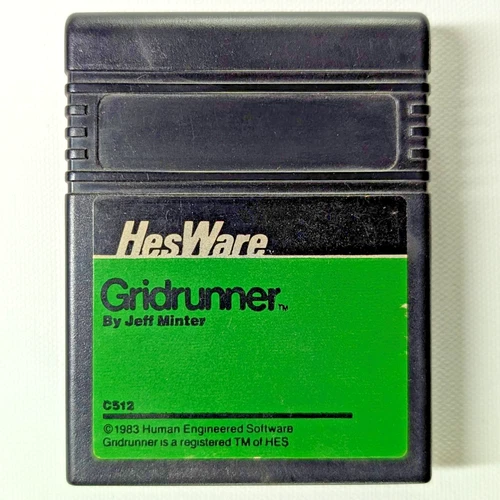 Gridrunner Commodore 64/128 C64 Cartridge HesWare Jeff Minter Tested and Working