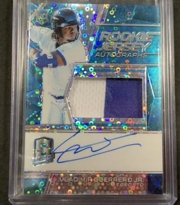 VLADIMIR GUERRERO JR. 2019 PANINI SPECTRA BLUE PRIZM RC AUTO PATCH 46/99
