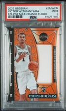 2023 Obsidian VICTOR WEMBANYAMA RC Eclipse Mat Orange Flood Patch /99 PSA 9 POP8