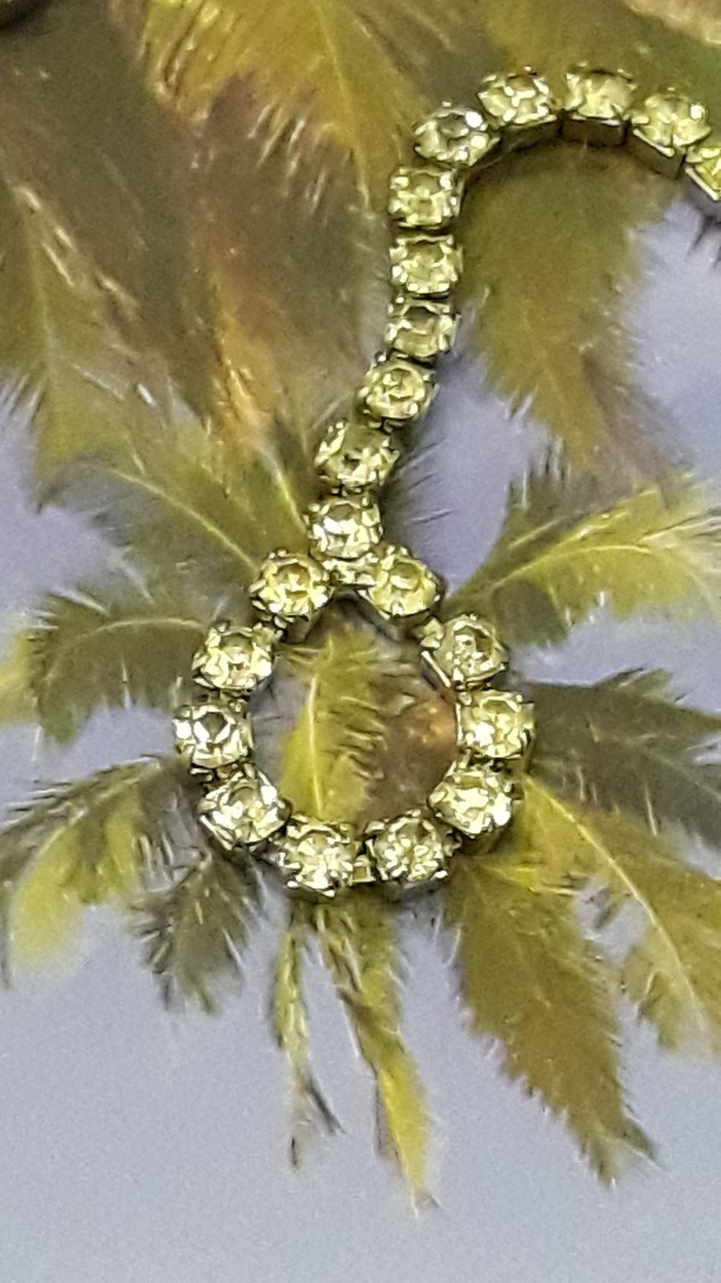 Statement Silver Tone Clear Rhinestone Chain Belt… - image 6