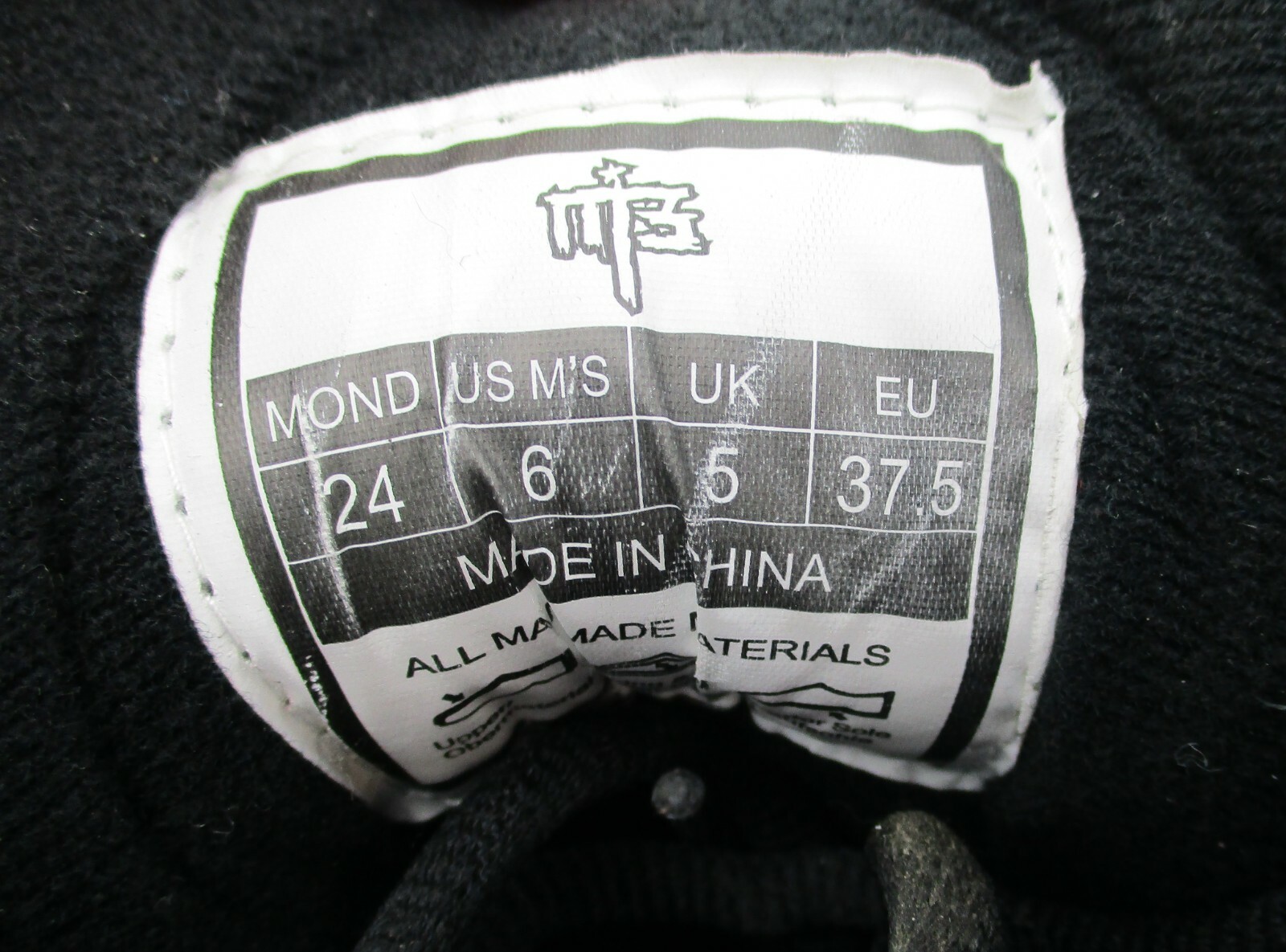 M3 Millenium Black and White Snowboard Boots Size 6 US M/S