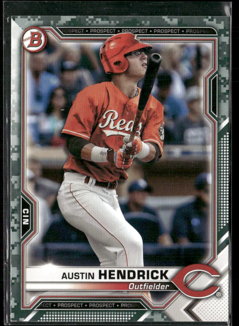 2021 Bowman - Prospects Austin Hendrick #BP-55 Camo Border (RC)