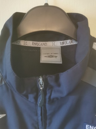 Umbro England Football Jacket Navy Blue XL Full Zip Nationwide 2007 2009 Retro - Picture 3 of 12