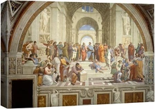 16"x24"-Raphael Wall Art Canvas Print - The School of Athens 