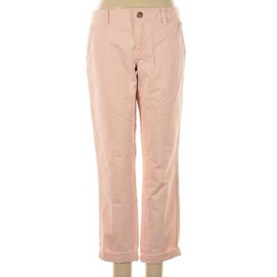 Dusty Rose Pink Ankle Cuffed Khaki Pants