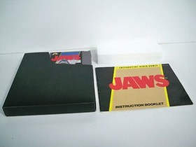 K21i50851 JAWS W/ BOX & INSTRUCTIONS CIB COMPLETE 1987 NES NINTENDO ORIGINAL LJN