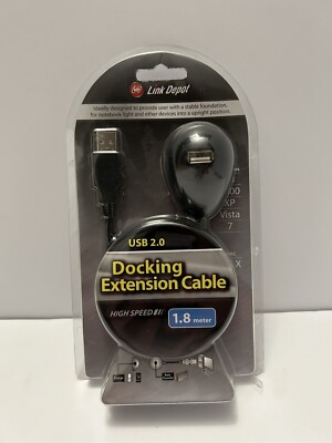 Link Depot USB 2.0 Docking Extension Cable   High-Speed   Brand New