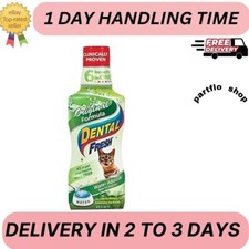 Dental Fresh Water Additive for Cats Original Formula 8 Oz Bad Breath Solution