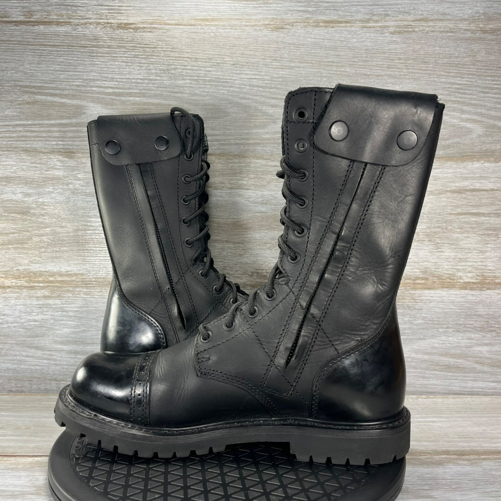 Bates Men's Paratrooper E02184 Side Zip Up Sides 11" Combat Boots Size