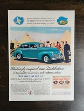 Vintage 1942 Studebaker Commander Full Page Original Color Ad A1