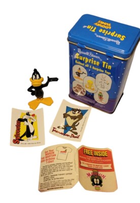 Marvin Martian Surprise Tin Russell Stover 1998 Box with Daffy Duck