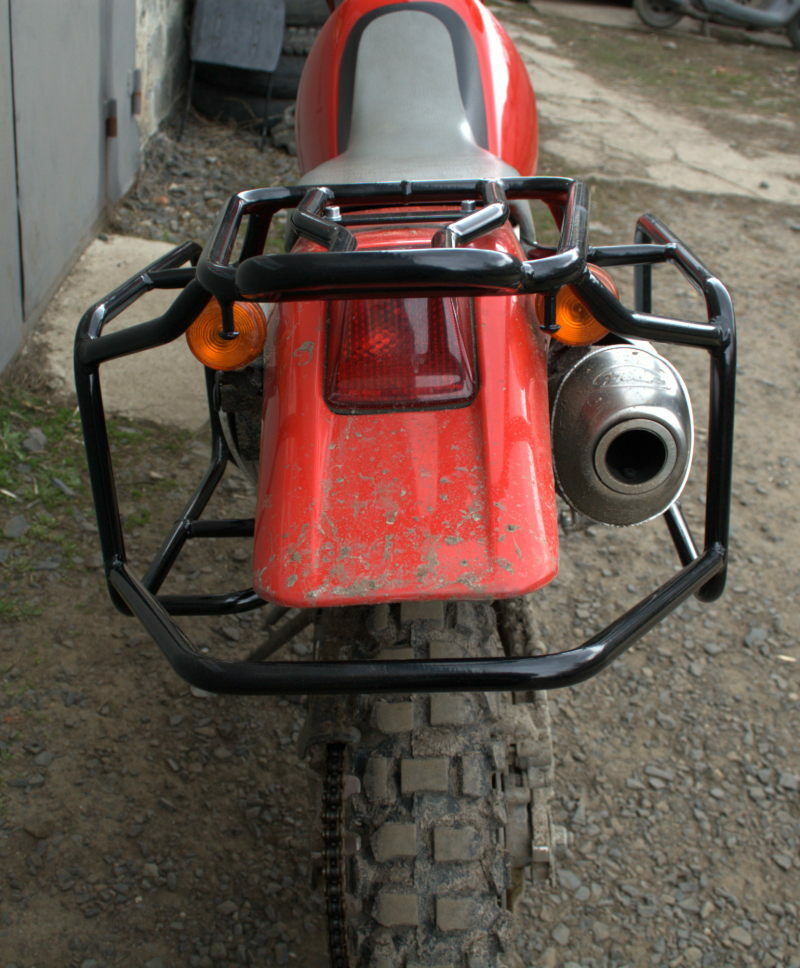 For Honda XR400 R XR250 R Luggage Rack System Rear Rack Side Case