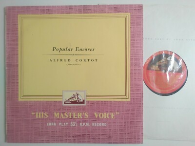 ALFRED CORTOT PLAYS POPULAR ENCORES EMI ALP 1197