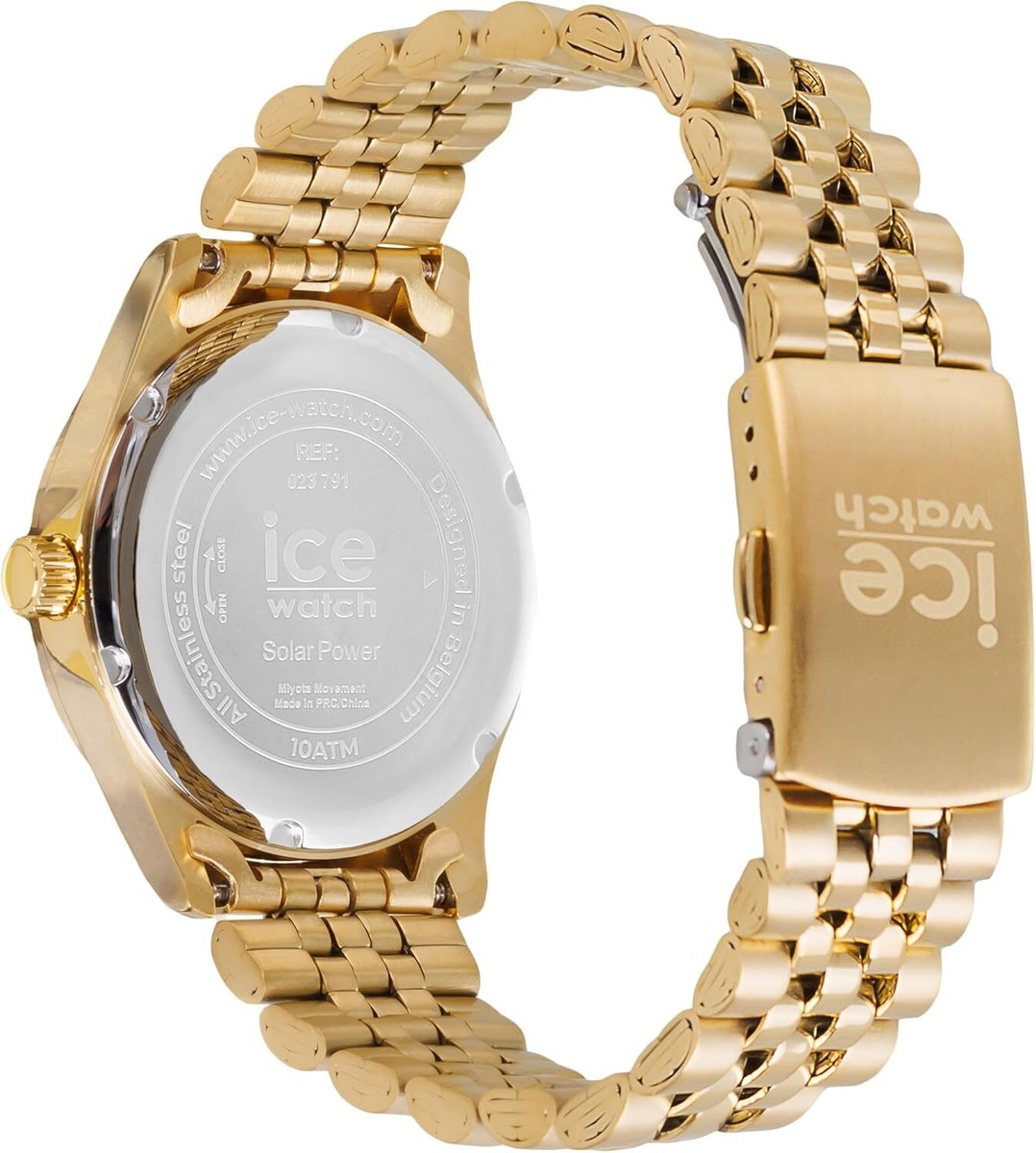 Ice-watch] 023791 [ICE steel] Gold Small Solar Second Hand