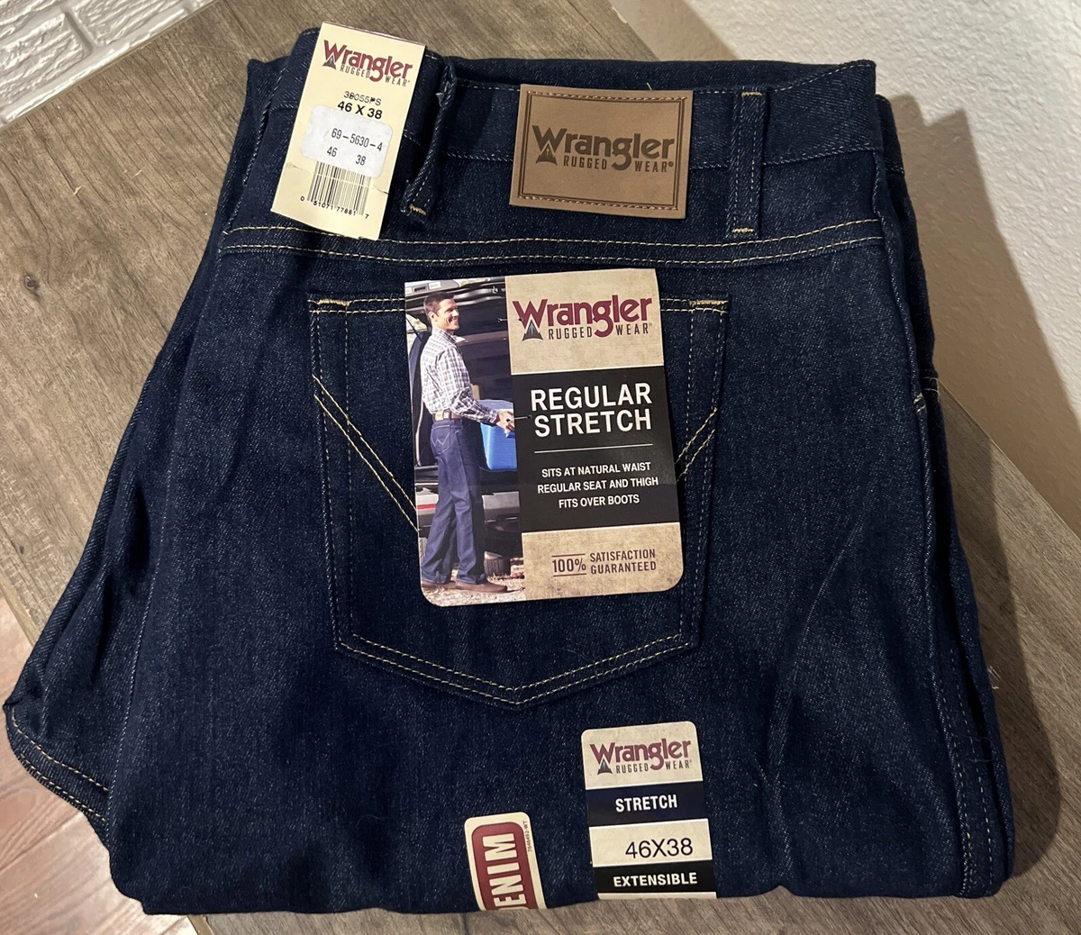 Wrangler big and tall stretch jeans sales