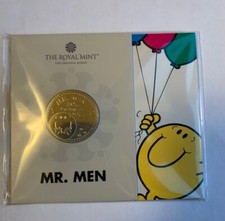 2021 Mr Men Series Mr Happy UK £5 Five Pound Coin in Royal Mint Sealed Pack..