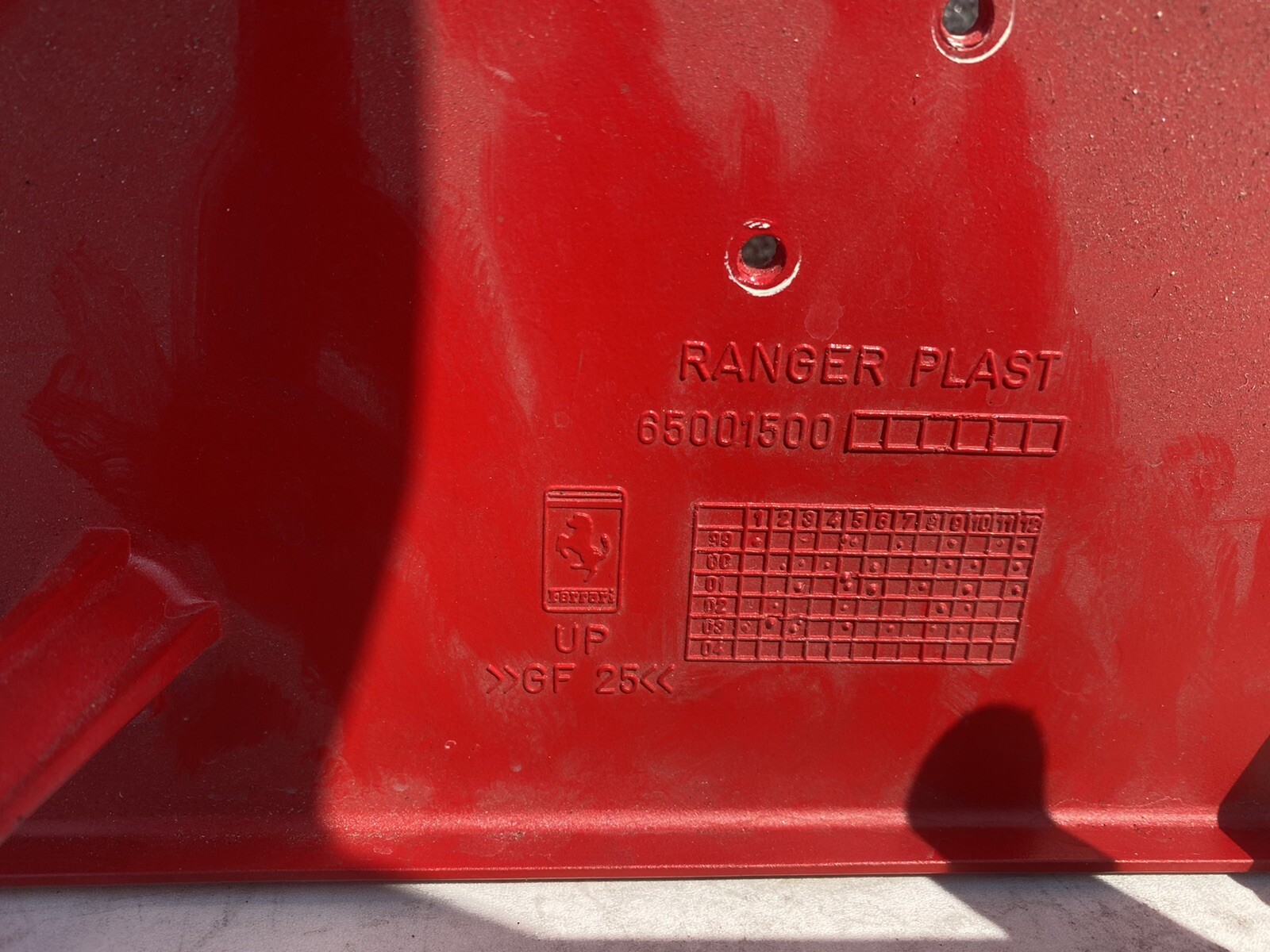 Ferrari 360 Modena - Spider Original  Tail Light Panel # 65001510