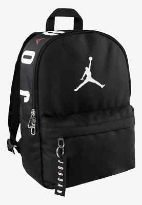 NIKE MINI AIR MICHAEL JORDAN FLIGHT BACKPACK RUCKSACK BAG BLACK
