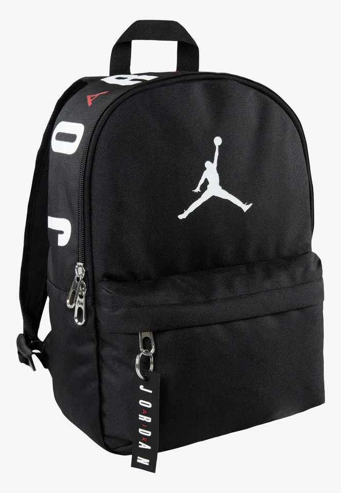 NIKE JORDAN NIKE MINI AIR MICHAEL JORDAN FLIGHT BACKPACK RUCKSACK BAG BLACK/WHITE JUMPMAN