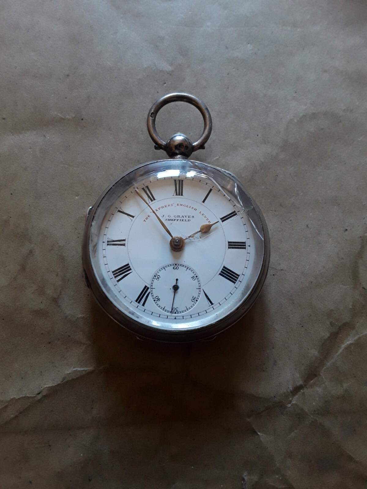 The Express English Lever Solid Silver Pocket Wat… - image 3