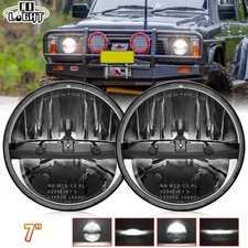 (1 pair) Stanrdard Replacement STEDI Homage 7 Inch LED Headlight - Black (6000K)