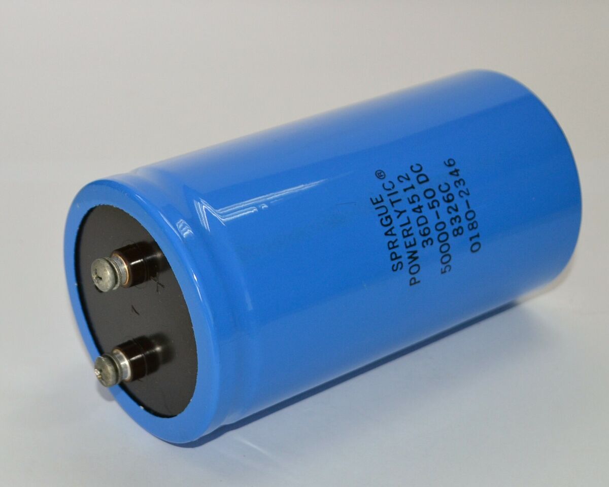 SPRAGUE Large Can Electrolytic Capacitor 50000 UF 50 VDC SPRAGUE Large Can Electrolytic Capacitor 50000 UF 50 VDC