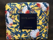 Ralph Lauren Ginger Peach Floral King Duvet / Comforter Cover Vintage, Rare 
