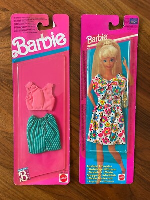 2 Barbie Kleidungssets - Mattel, 90ger - neu in ungeöffneten OVPs