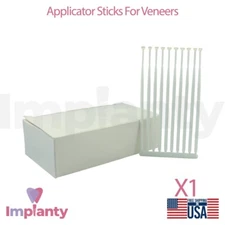 100pcs Dental Disposable Applicator Sticks With Adhesive Tip Secure Grip Lab