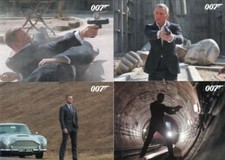 James Bond Autographs & Relics Promo Card Lot 4 Cards