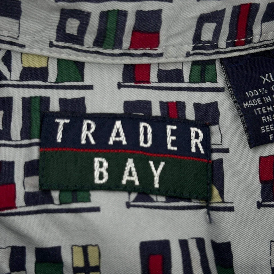 Trader Bay Graphic Patterned Shirt - XL Multicoloured Cotton - Image 3 of 4