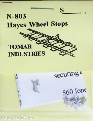 Tomar N #N-803 Hayes Wheel Stops (White Metal Castings) 1:160th Scale